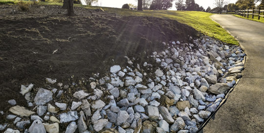 Landscaping with Mulch & Stones